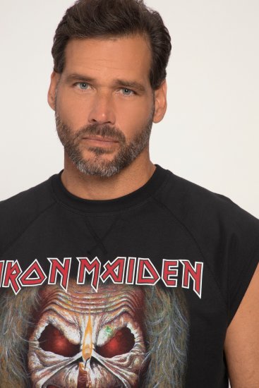 JP1880 Iron Maiden Graphic Comfort Fit Band Tank Top Black - T-särgid - Suured T-särgid 2XL – 14XL
