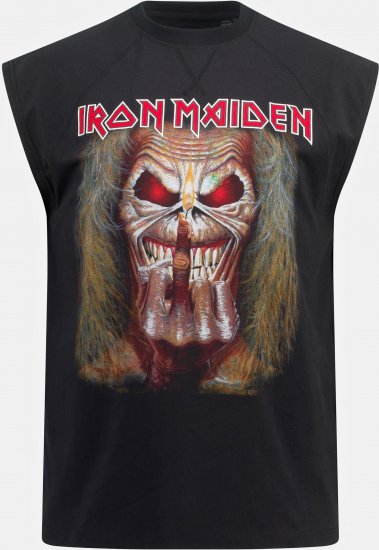 JP1880 Iron Maiden Graphic Comfort Fit Band Tank Top Black - T-särgid - Suured T-särgid 2XL – 14XL