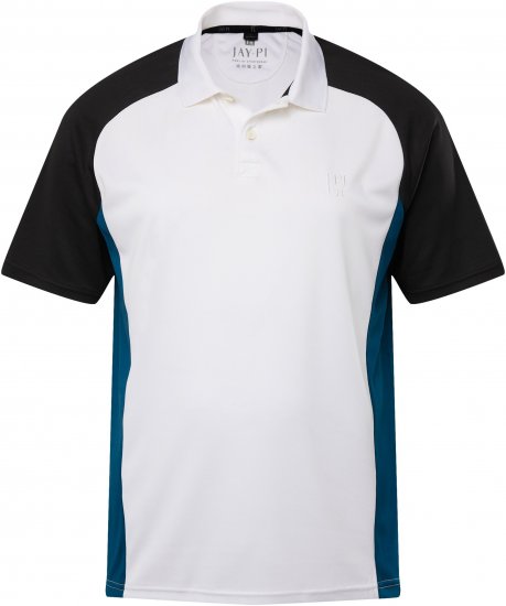 JP1880 FLEXNAMIC® QuickDry Tennis Polo Black-White-Blue - Spordiriided & outdoor - Suured suurused meeste spordiriided