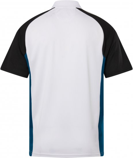 JP1880 FLEXNAMIC® QuickDry Tennis Polo Black-White-Blue - Spordiriided & outdoor - Suured suurused meeste spordiriided