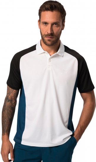 JP1880 FLEXNAMIC® QuickDry Tennis Polo Black-White-Blue - Spordiriided & outdoor - Suured suurused meeste spordiriided