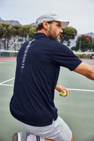 JP1880 FLEXNAMIC® QuickDry Tennis Polo Dark Navy - Spordiriided & outdoor - Suured suurused meeste spordiriided