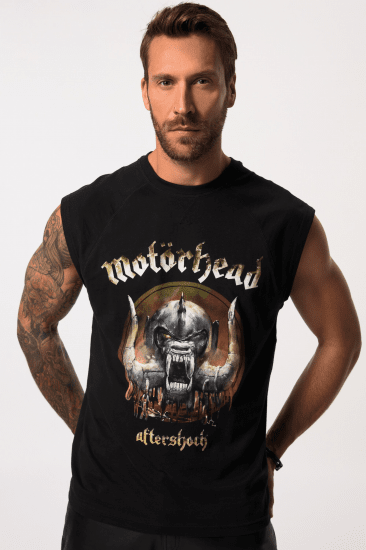 JP1880 Ozzy Motörhead Graphic Band T-Shirt Black - T-särgid - Suured T-särgid 2XL – 14XL