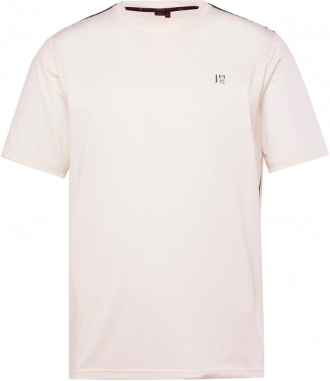 JP1880 QuickDry Stripes Tennis T-Shirt Off White - Spordiriided & outdoor - Suured suurused meeste spordiriided
