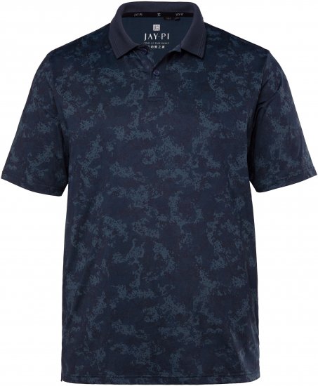 JP1880 Jay-Pi QuickDry AOP Golf Polo Shirt Navy Blue - Polosärgid - Meeste suured polosärgid 2XL – 8XL