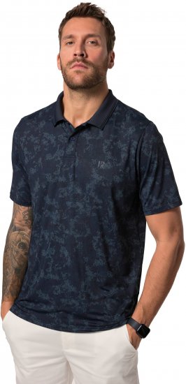 JP1880 Jay-Pi QuickDry AOP Golf Polo Shirt Navy Blue - Polosärgid - Meeste suured polosärgid 2XL – 8XL
