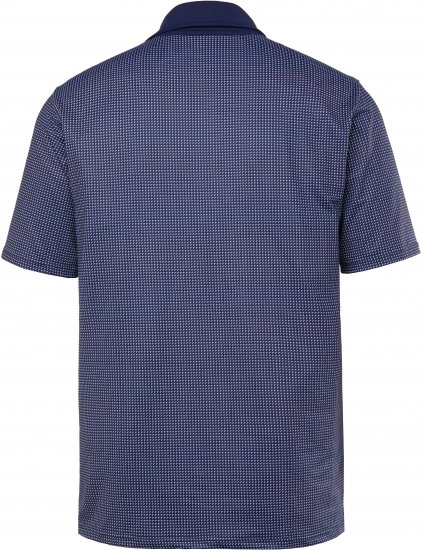 JP1880 Jay-Pi QuickDry Small Print Golf Polo Shirt Navy Blue - Polosärgid - Meeste suured polosärgid 2XL – 8XL