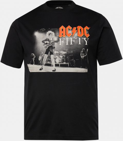 JP1880 AC/DC 50th Anniversary Band Photo T-Shirt Black - T-särgid - Suured T-särgid 2XL – 14XL