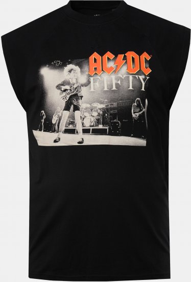 JP1880 AC/DC 50th Anniversary Band Photo Tank Top Black - T-särgid - Suured T-särgid 2XL – 14XL