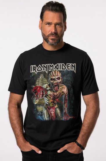 JP1880 Iron Maiden Eddie Attack Band T-Shirt Black - T-särgid - Suured T-särgid 2XL – 14XL