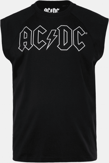 JP1880 AC/DC Classic Logo Band Tank Top Black - T-särgid - Suured T-särgid 2XL – 14XL