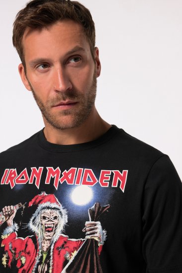 JP1880 Iron Maiden X-Mas Eddie Band T-Shirt Black - T-särgid - Suured T-särgid 2XL – 14XL