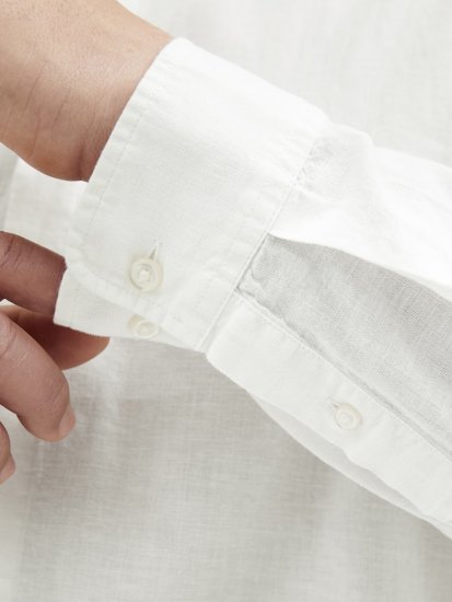 Jack & Jones Breeze Poplin Long Sleeve Shirt White - Särgid - Meeste suured särgid 2XL – 8XL