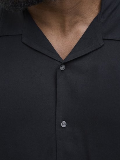 Jack & Jones Jeff Resort Shirt Black - Särgid - Meeste suured särgid 2XL – 8XL