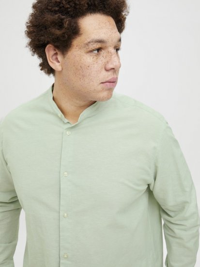 Jack & Jones Breeze Poplin Long Sleeve Shirt Iceberg Green - Särgid - Meeste suured särgid 2XL – 8XL