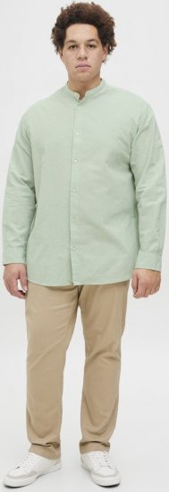 Jack & Jones Breeze Poplin Long Sleeve Shirt Iceberg Green - Särgid - Meeste suured särgid 2XL – 8XL