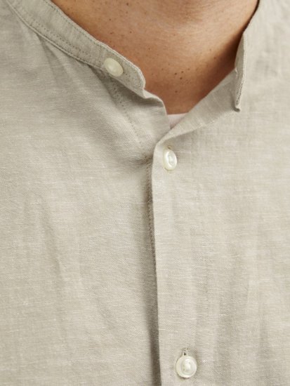 Jack & Jones Breeze Poplin Long Sleeve Shirt Beige - Särgid - Meeste suured särgid 2XL – 8XL