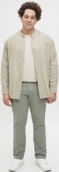 Jack & Jones Breeze Poplin Long Sleeve Shirt Beige - Särgid - Meeste suured särgid 2XL – 8XL