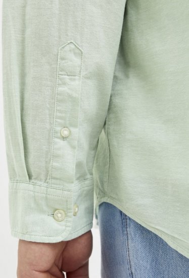Jack & Jones Breeze Linen Blend Long Sleeve Shirt Iceberg Green - Särgid - Meeste suured särgid 2XL – 8XL