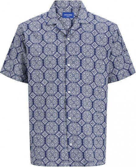 Jack & Jones Summer Seersucker Short Sleeve Shirt Light Blue - Särgid - Meeste suured särgid 2XL – 8XL