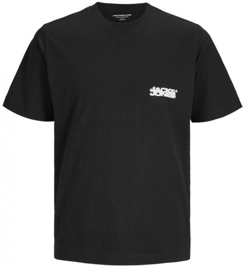 Jack & Jones Sago Branded Crew Neck T-Shirt Black - T-särgid - Suured T-särgid 2XL – 14XL