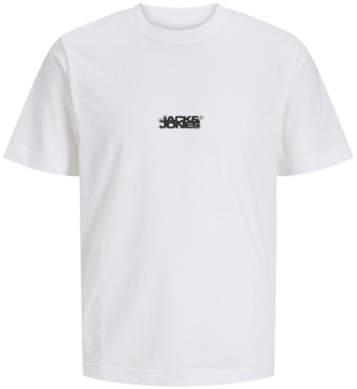 Jack & Jones Sago Branded Crew Neck T-Shirt Bright White - T-särgid - Suured T-särgid 2XL – 14XL