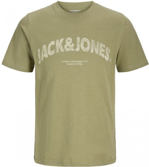 Jack & Jones Almeria Bold Branding T-Shirt Khaki Green - T-särgid - Suured T-särgid 2XL – 14XL