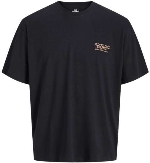 Jack & Jones Botaniq Crew Neck T-Shirt Black - T-särgid - Suured T-särgid 2XL – 14XL