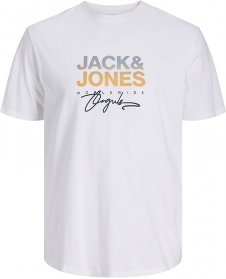 Jack & Jones Canggu Original Crew Neck T-Shirt Bright White - T-särgid - Suured T-särgid 2XL – 14XL