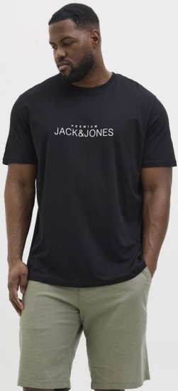 Jack & Jones Lavance Crew Neck T-Shirt Black Beauty - T-särgid - Suured T-särgid 2XL – 14XL