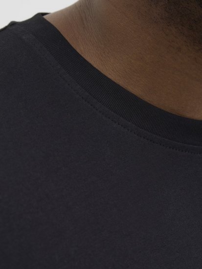 Jack & Jones Lavance Crew Neck T-Shirt Black Beauty - T-särgid - Suured T-särgid 2XL – 14XL