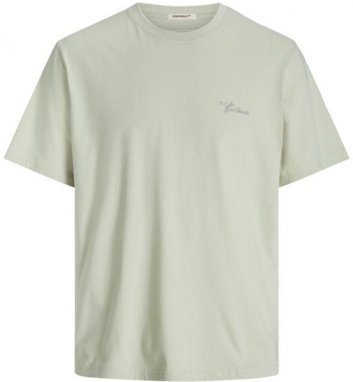 Jack & Jones Almeria Back Print T-Shirt Light Green - T-särgid - Suured T-särgid 2XL – 14XL