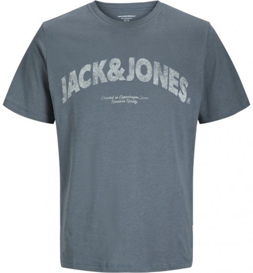 Jack & Jones Almeria Bold Branding T-Shirt Steel Blue - T-särgid - Suured T-särgid 2XL – 14XL