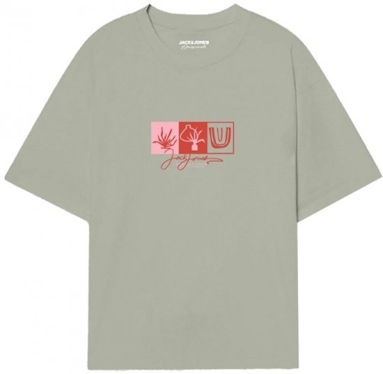 Jack & Jones Canggu Crew Neck T-Shirt Green - T-särgid - Suured T-särgid 2XL – 14XL