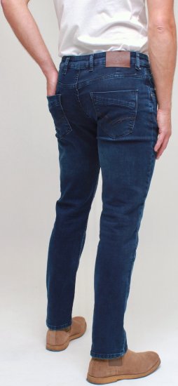 Kam Jeans Jacob Knitted Denim Reg Fit Jeans Mid Wash Blue - Teksad ja püksid - Meeste suured teksad W40 – W70
