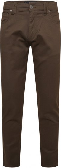 Kam Jeans 265 5 Pocket Weave Stretch Pants Brown - Teksad ja püksid - Meeste suured teksad W40 – W70