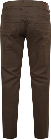 Kam Jeans 265 5 Pocket Weave Stretch Pants Brown - Teksad ja püksid - Meeste suured teksad W40 – W70