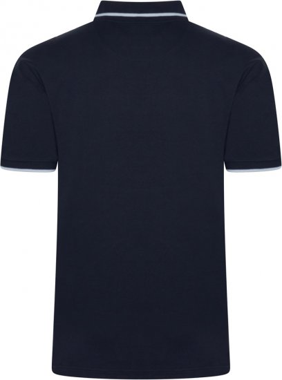 Kam Jeans 5518 Smart Mini Geo-Print Polo Navy - Polosärgid - Meeste suured polosärgid 2XL – 8XL