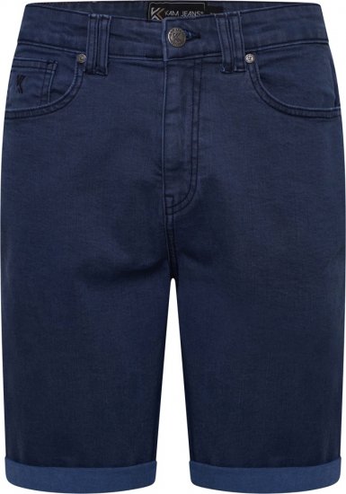 Kam Jeans Onana Embossed Wash Denim Shorts Smokey Blue - Lühikesed püksid - Lühikesed Püksid suured suurused: W40-W60