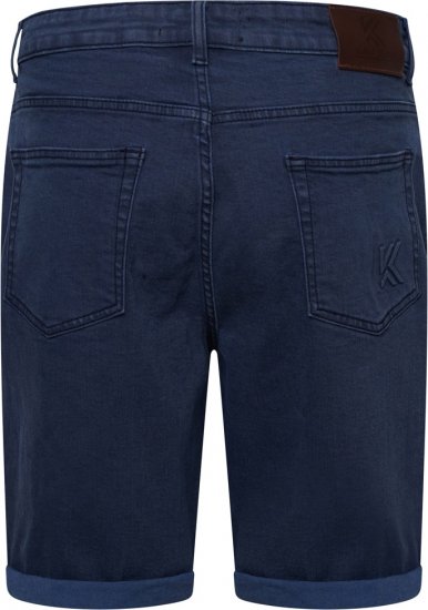 Kam Jeans Onana Embossed Wash Denim Shorts Smokey Blue - Lühikesed püksid - Lühikesed Püksid suured suurused: W40-W60