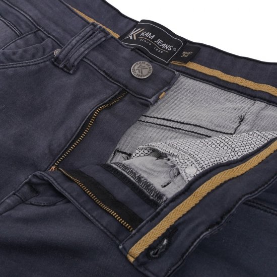 Kam Jeans Pepe Knitted Denim Shorts Charcoal - Lühikesed püksid - Lühikesed Püksid suured suurused: W40-W60