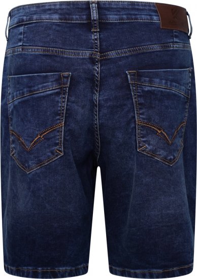 Kam Jeans Pepe Knitted Denim Shorts Random Mid Wash Blue - Lühikesed püksid - Lühikesed Püksid suured suurused: W40-W60