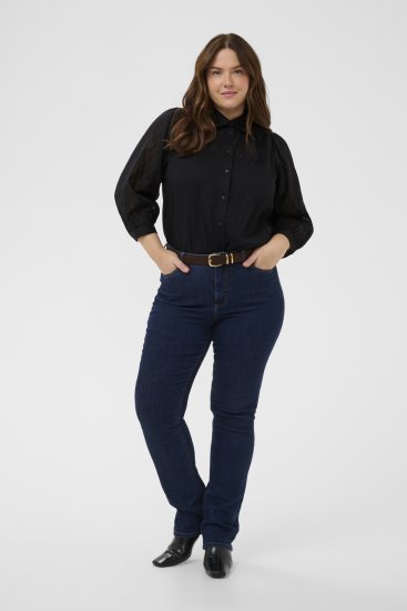 Kaffe Curve Gabby Särk lühendatud varrukatega Must - Triiksärgid - 