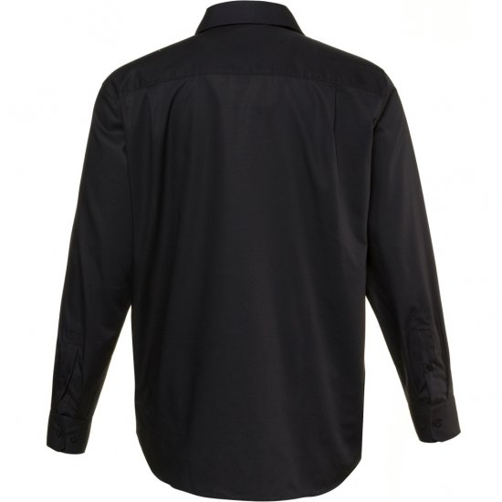 JP1880 Shirt Business Modern Fit Long Sleeve Non-Iron Black TALL - MEESTERIIDED MT-6XLT - Pikad meeste riided