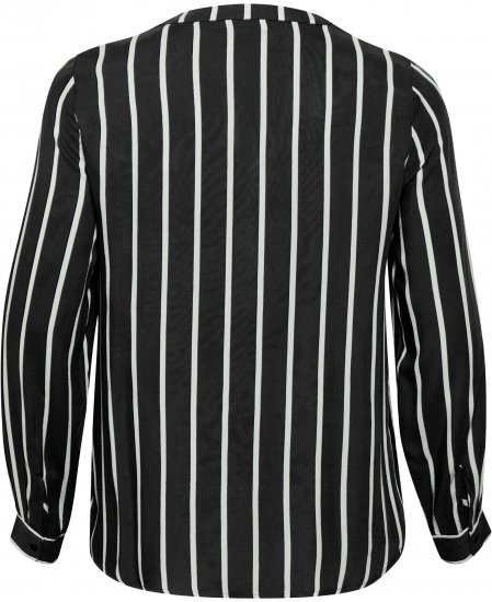 Kaffe Curve Sida Pluus Must/Kriit Triibuline - Pluusid & tuunikad - 