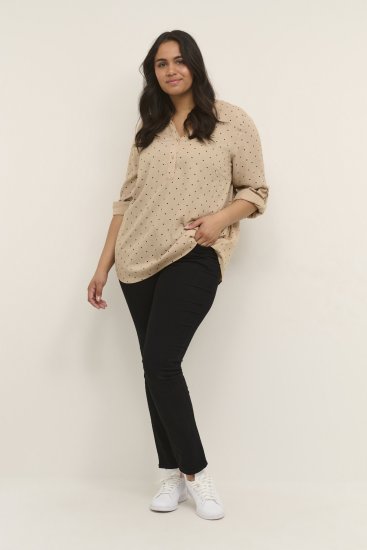 Kaffe Curve Joy Pluus Nomad/Must Täpiline - Pluusid & tuunikad - 