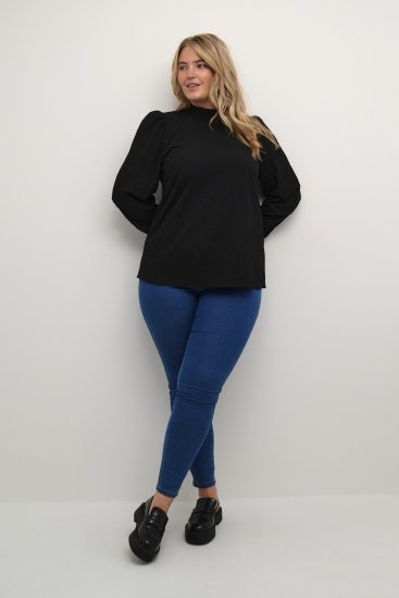 Kaffe Curve Ditta Smock Pluus Sügavmust - Pluusid & tuunikad - 