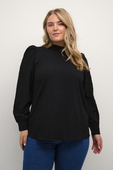 Kaffe Curve Ditta Smock Pluus Sügavmust - Pluusid & tuunikad - 