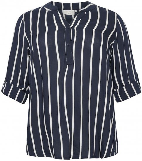 Kaffe Curve Sida Pluus Kesköö/Kriit Triibuline - Pluusid & tuunikad - 