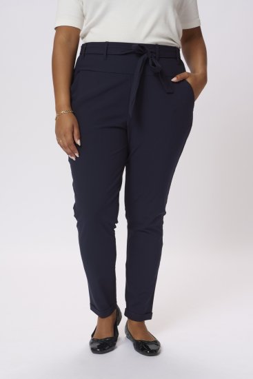 Kaffe Curve Jia Vööga püksid Kesköö meresinine - Teksad & Püksid Suuremates Suurustes – Plus Size - 